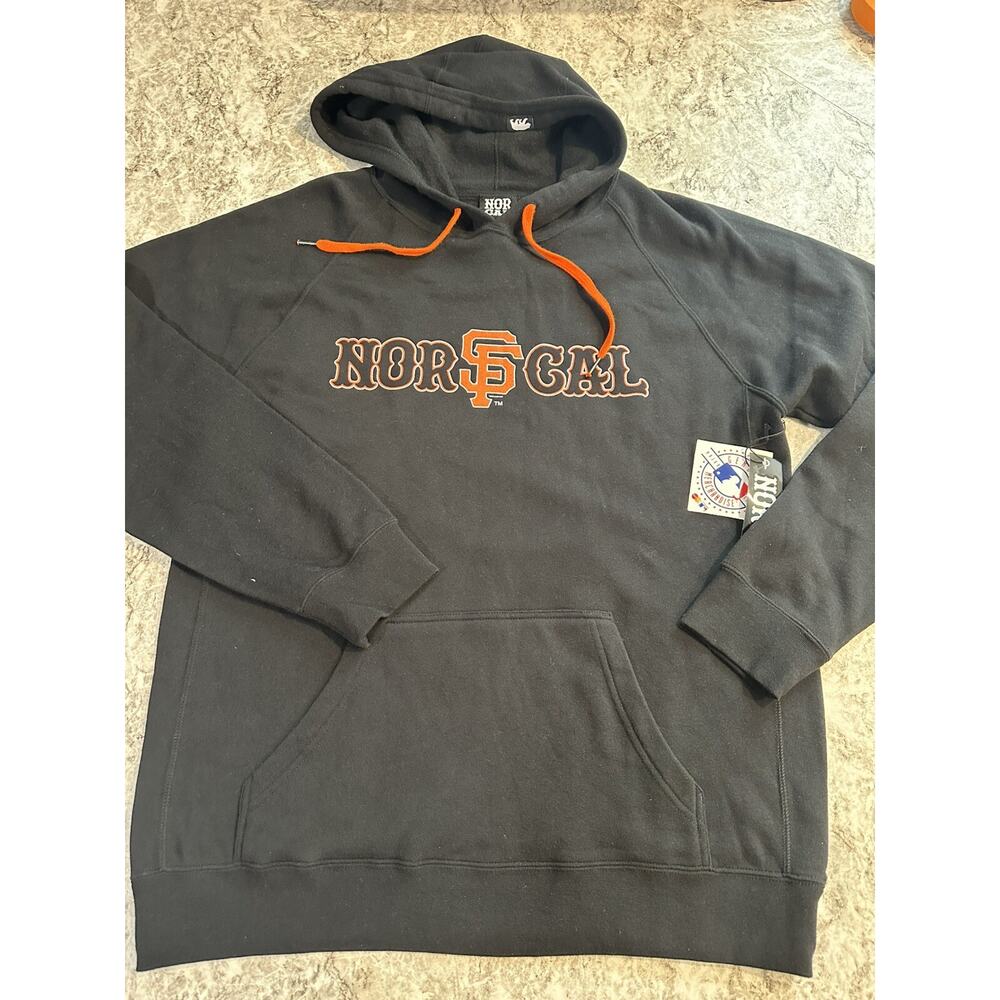 NWT Men’s Nor Cal San Francisco Giants Hoodie XL Black Sweatshirt X-Large